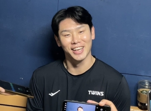 경기 후 활짝 웃은 LG 홍창기 [촬영 이대호]