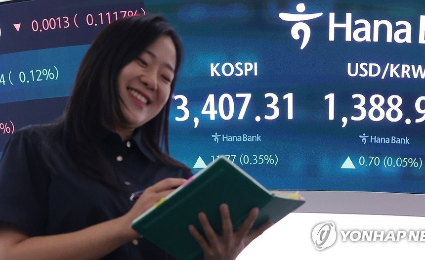코스피 3,400 돌파…투자자예탁금 72조원대, 3년 8개월 만 최고치