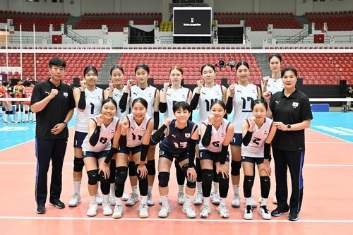 한국 여자배구 U-16, 아시아선수권 4강 진출…세계선수권 티켓 확보