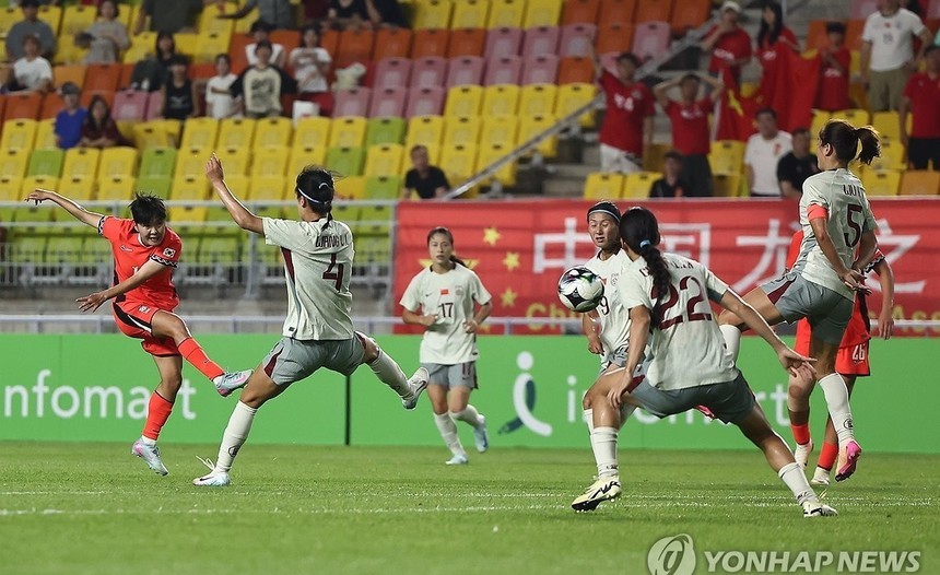 ‘지메시’ 지소연 극장골…한국, 중국과 2-2 무승부로 동아시안컵 첫 경기 극적 마무리