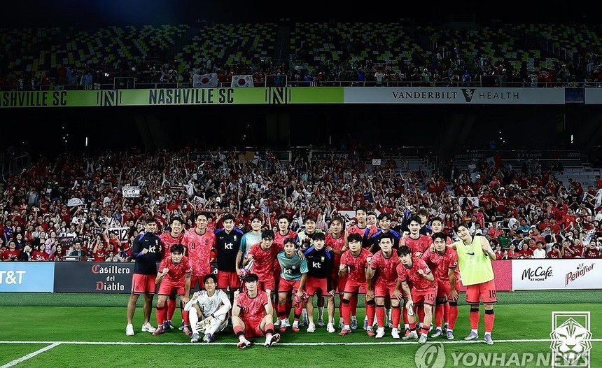 미국 원정 마친 축구대표팀 귀국…북중미 강호 상대 1승 1무 성과