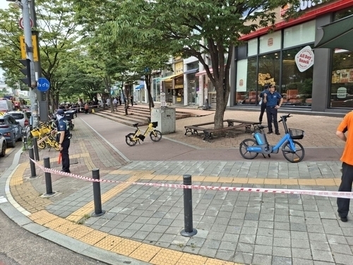 수원 9층 상가 ‘폭발물 설치’ 허위 신고 소동
